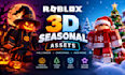 create 3d roblox halloween and christmas asset