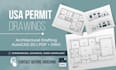draw 2d floor plan permit drawing and architectural drawing as architect