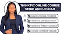 build thinkific online course website, sales funnel, and course migration