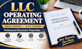 prepare a single member or multi member llc operating agreement