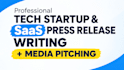 write tech startup and saas press releases