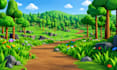 create custom low poly trees rocks and roblox nature assets