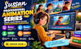 professional cartoons animated series