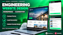 design professional engineering company website, contact forms, lead generation