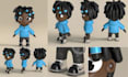 create 3d stylized character modeling and rigging for games and animation