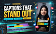 edit instagram reels with animated captions