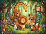 draw animals cartoon illustration