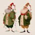 freehand style christmas character