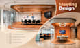 design executive office, meeting room, home office with 3d rendering