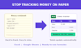 create an excel or google sheets expense and income tracker