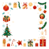 design a custom flat style christmas illustration