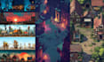 draw 2d game art 2d game environment pixel game background concept game assets