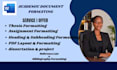 format academic documents, assignments, research papers