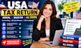 prep federal taxes and create financials