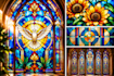 create custom stained glass art, window designs, and illustrations