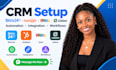 crm setup bitrix24 hubspot zoho jobber automation integration workflows ai