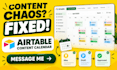 build an airtable content calendar and approval workflow