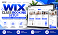 set up wix class and group session bookings