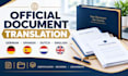 translate provide certified official documents immigration document certificates