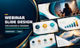 design powerpoint presentation slides for webinars workshops and training