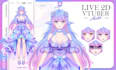 design and rig high quality live 2d vtuber model