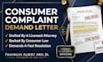 draft a powerful consumer complaint demand letter as a US attorney