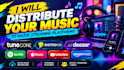 upload to distrokid, tunecore,deezer music distribution and track split
