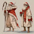 illustrate christmas card,christmas character