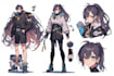 character sheet in anime style