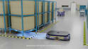 create 3d industrial animation robotic warehouse automation conveyor system