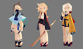 create ps1 ps2 psx low poly 3d character animation rigging retro game animation