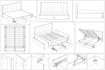 design custom furniture, 2d cad, 3d assemblies, models and drafting
