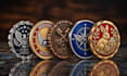 create challenge coin, crypto token and 3d logo design