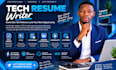 write an ats tech resume, IT resume, software  resume and linkedin