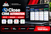 set up close CRM workflows and sales automation