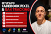 install and setup facebook pixel and google analytics 4 in your website