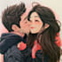 draw anime couple illustration