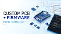 design esp32 stm32 pcb and develop embedded firmware