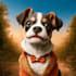 create an adorable fluffy puppy portrait
