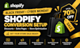 set up black friday shopify sales and conversion optimization