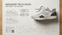 create sneaker tech pack, shoe spec sheet and cut pattern