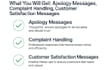 write customer support and apology messages