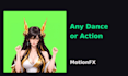 animate your game character into a green screen dance or action video