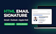 create a clickable HTML email signature for gmail, outlook and apple mail