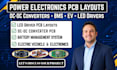 create power electronics pcb layouts for dc dc converters and bms