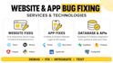 do website and app bug fixing