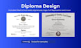 design high school transcript, college transcript, diploma, ged certificate