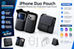 do 3d cad design for iphone duo pouch, foldable iphone duo protective case pouch