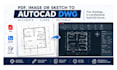 convert PDF, image, or sketch to autocad dwg
