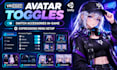 create custom vrchat avatar, toggle and rigging based on your requirements
